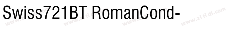 Swiss721BT RomanCond字体转换
